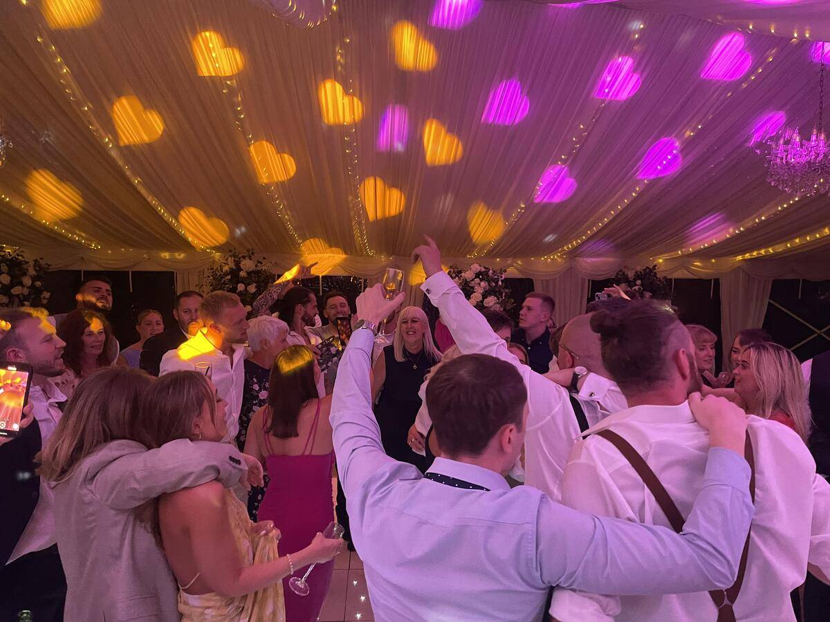 Dancefloor reacting to a big music moment