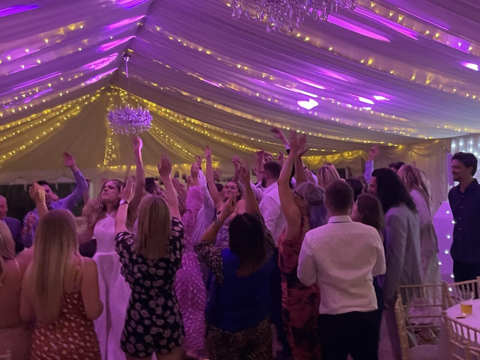 80s soul Wedding DJ guests dancing