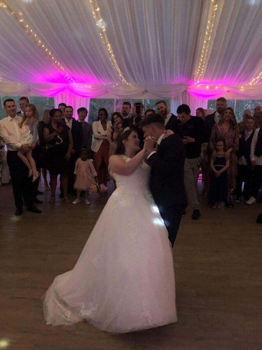 First dance filled with happy energy