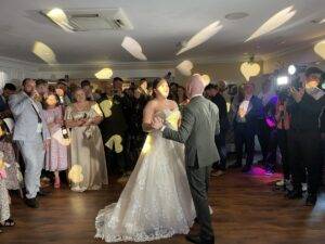 First dance on the dancefloor at Sheene Mill