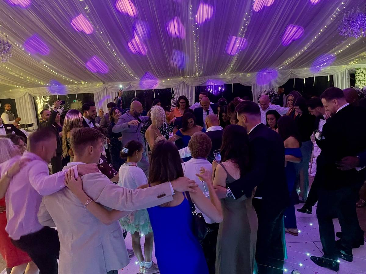 Guests dancing and enjoying the music