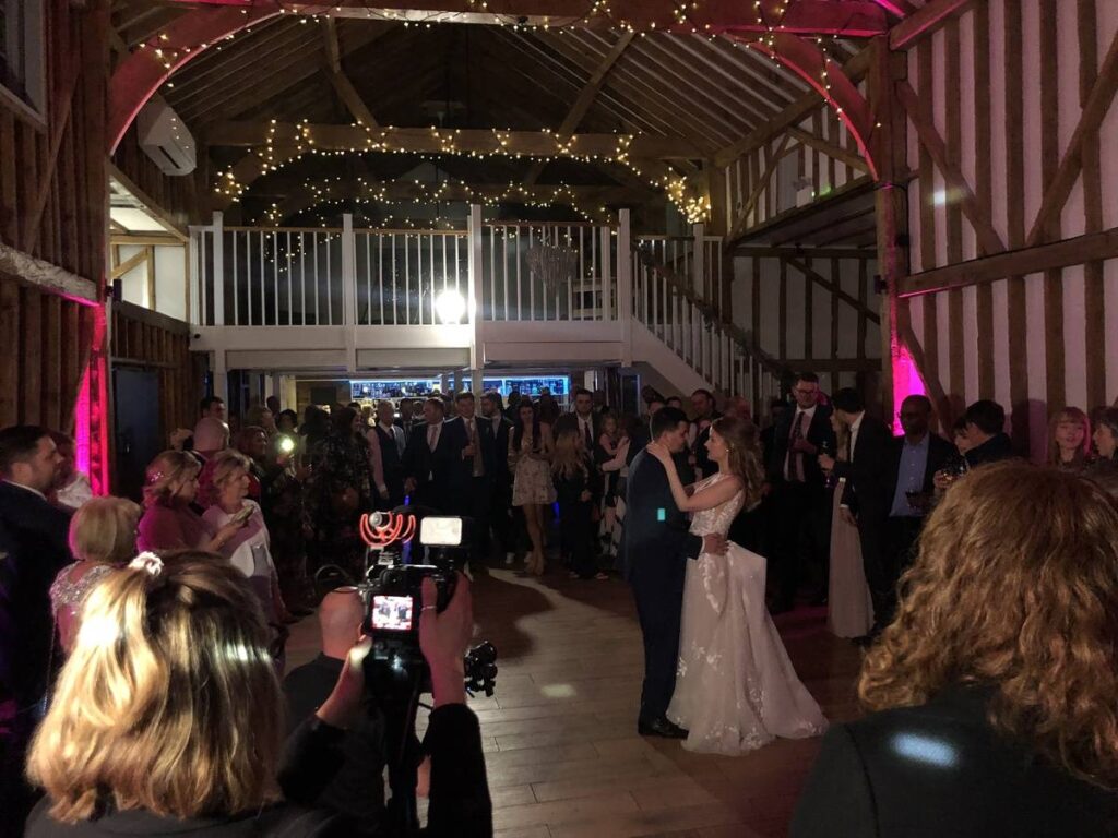 Wedding DJ Herts first dance setup