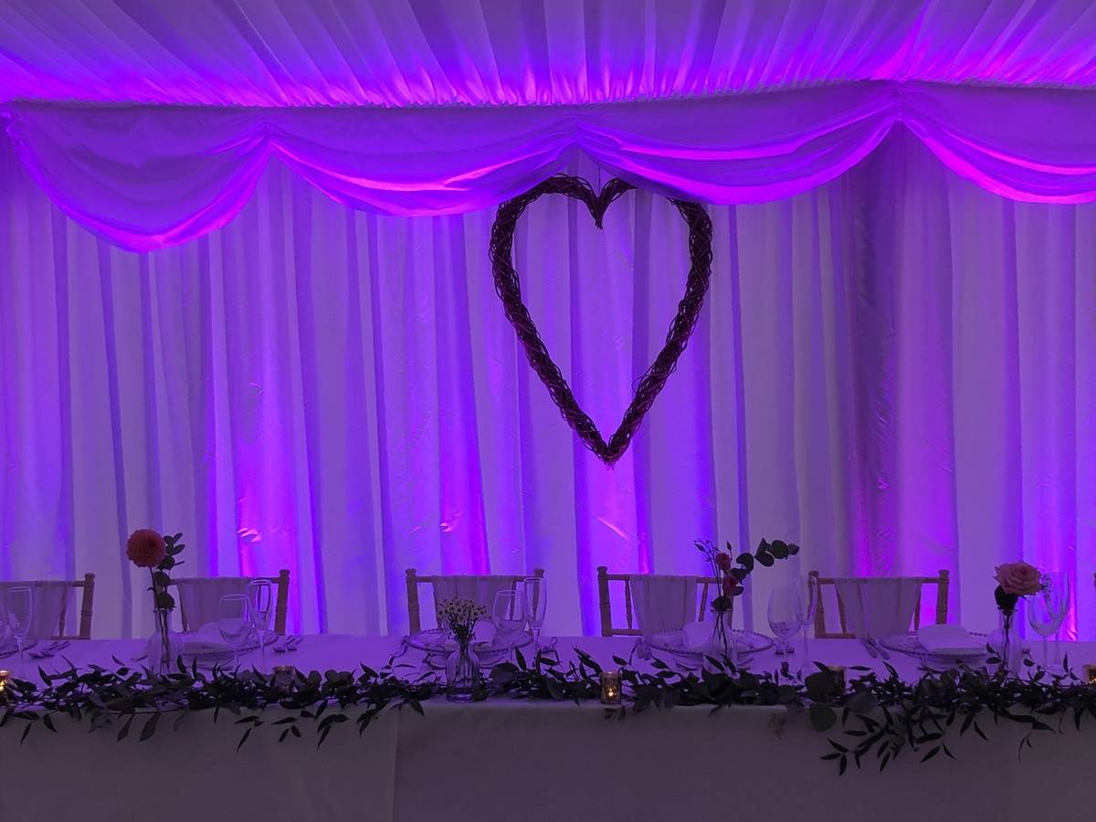 Purple Wireless Uplighting Upgrade