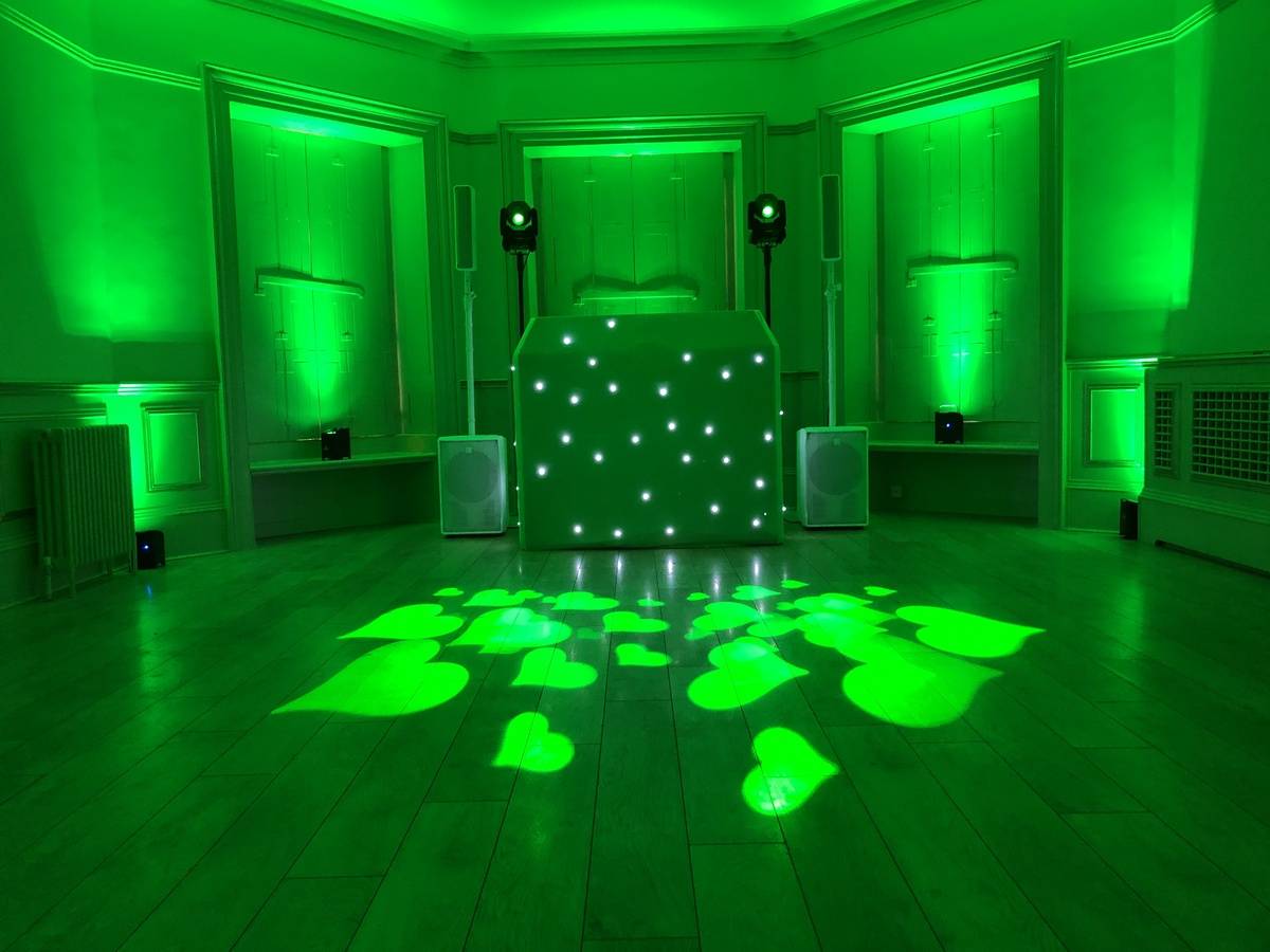 Silver Wedding DJ package in Green